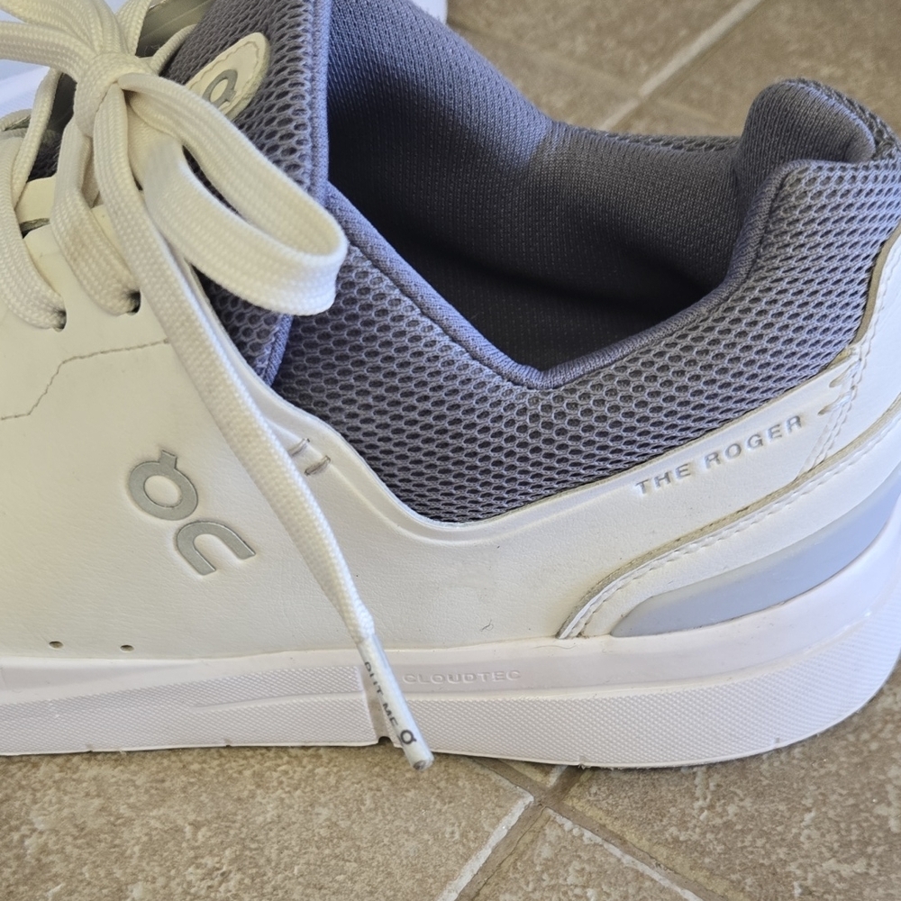On Running White and Gray Sneakers for Men - Picture 3 of 15